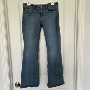 White House Black Market Blue Flare Wide Leg Noir Jeans Women’s 8R